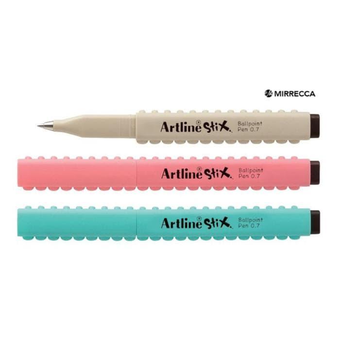 Gambar ARTLINE STIX BALLPOINT PEN 0.7 MM / PULPEN BOLPEN BOLPOIN HITAM dari MyThrill  Tokopedia