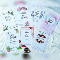 Gambar Sampel Undangan Pernikahan Satu Paket Belum Ada Penilaian dari Nsa Print Kota Surabaya 1 Tokopedia