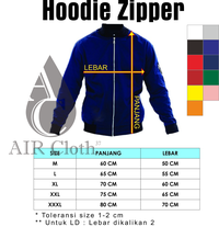 Gambar SABLON HOODIE ZIPPER CUSTOM KATA / GAMBAR - 4 SISI FULL COLOR dari air clothing Jakarta Barat 3 Tokopedia