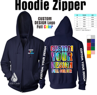 Gambar SABLON HOODIE ZIPPER CUSTOM KATA / GAMBAR - 4 SISI FULL COLOR dari air clothing Jakarta Barat 1 Tokopedia