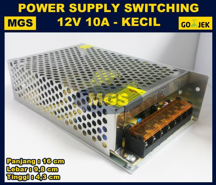 Gambar Adaptor 12V 10A Power Supply Switching Jaring Body Kecil dari MultiGshop Kota Surabaya Tokopedia