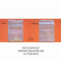 Gambar PLASTIK KLIP SPAREPART ONGLAISTORE 10,5*15 CM WHITE dari future store Kota Tangerang 3 Tokopedia