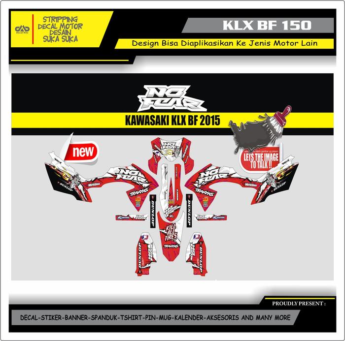 Gambar Sticker Striping Motor Kawasaki Klx 150 Bf Design 14 dari D' STICKER Kota Bandung Tokopedia