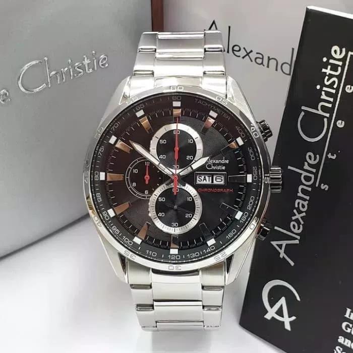 Gambar Jam Tangan Pria Alexandre Christie Original AC 6495 MC SILVER BLACK dari Jam Alexandre Christie Kota Administrasi Jakarta Utara Tokopedia