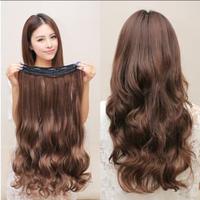 Gambar half wig curly daily natural big layer hair clip hair clip wavy dari e.cos Kab. Bogor 1 Tokopedia