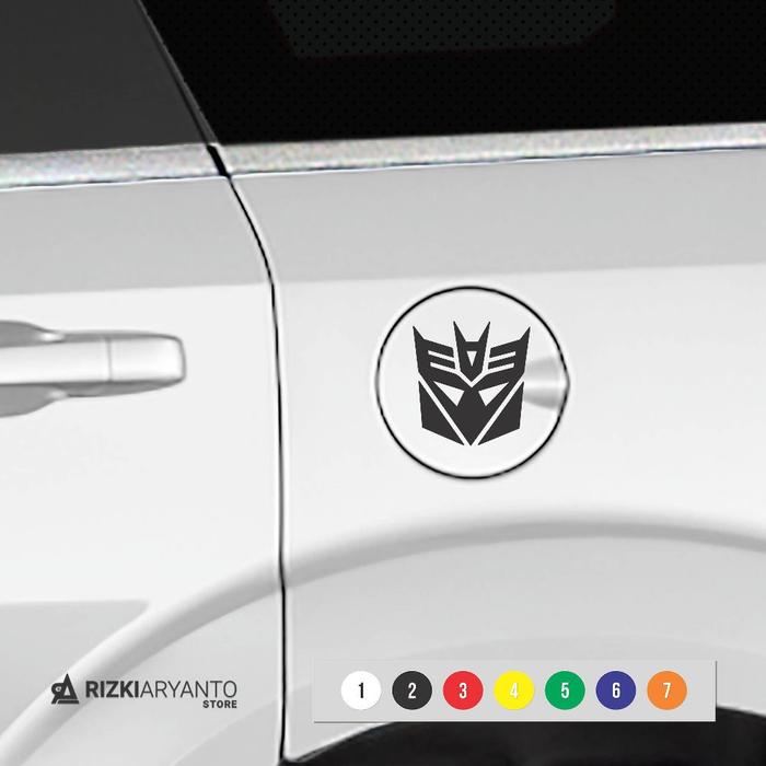 Jual Stiker Tutup Tangki Mobil Transformers Decepticon Sticker - Kab ...