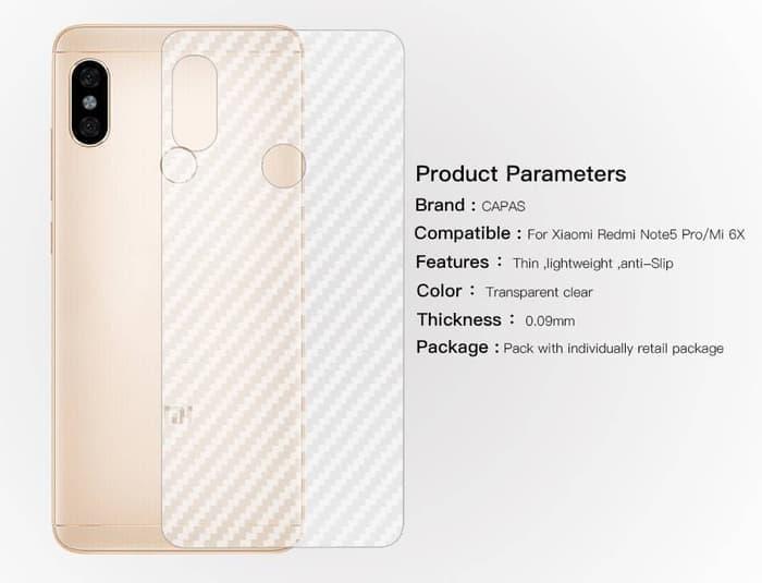 Gambar Xiaomi Mi A2 Garskin Back Protector Skin Anti Gores Carbon Anti Gores dari Viralbearidn Jakarta Barat Tokopedia
