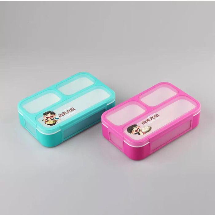 Gambar KOTAK TEMPAT BEKAL MAKANAN ANAK YOOYOE MINI 3 SEKAT ANTI TUMPAH dari TOKO MAKMUR JAYA PLASTIK Kab. Sukoharjo Tokopedia