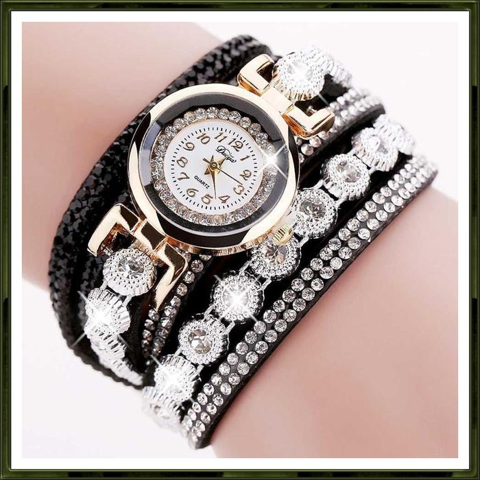 Gambar Jam Tangan Wanita Model Gelang Rhinestone dari Lazy Gadget Kota Administrasi Jakarta Barat Tokopedia