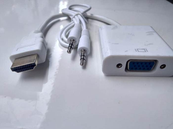 Gambar Adapter Laptop ke Proyektor - HDMI to VGA dari AdamStore69_NEW Kota Bogor Tokopedia