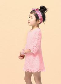 Gambar Baju Anak - Dress Anak Renda Bunga Model Korea dari Kira red panda Kota Administrasi Jakarta Utara 3 Tokopedia