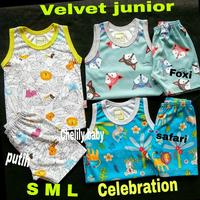 Gambar Velvet Junior S M L Setelan Kutung Baju Tidur Bayi Mix 3-12bln dari Chelily Baby Kid Shop Kota Administrasi Jakarta Pusat 1 Tokopedia