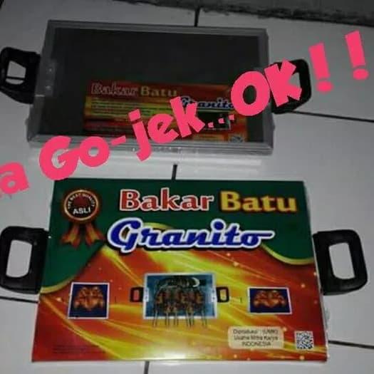 Gambar Bakar Batu Granito 20x30 (ebonit) dari RAFIF ONLEN SHOP Kab. Bekasi Tokopedia