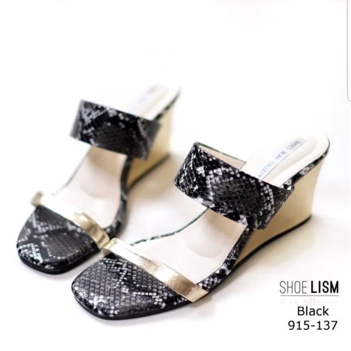 Gambar SANDAL WANITA WEDGES SEPATU CEWEK MOTIF ULAR SINTETIS AMT02 3 WARNA dari KahitnaShop_Archived Kota Depok Tokopedia