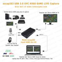 Gambar ezcap 263 USB 3.0 AV or HDMI 1080p Capture HD60 Game live mirip Elgato dari Toko Optima Kirana Kota Administrasi Jakarta Barat 3 Tokopedia
