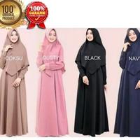 Gambar gamis polos termurah / dress syari / baju Muslimah / baju polos dari mi2n store Jakarta Barat 2 Tokopedia