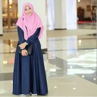 Gambar gamis polos termurah / dress syari / baju Muslimah / baju polos dari mi2n store Jakarta Barat 3 Tokopedia