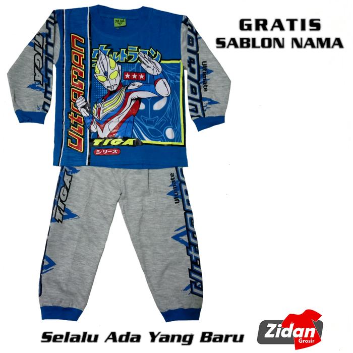 Gambar KOSTUM ULTRAMAN PANJANG GRATIS NAMA/BAJU PIYAMA COWOK SUPERHERO dari Zidan Grosir Kab. Jepara Tokopedia