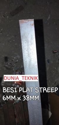 Gambar BESI PLAT STREEP 5 MM x 38 MM x 1 METER dari Royal Posh Jakarta Barat 1 Tokopedia
