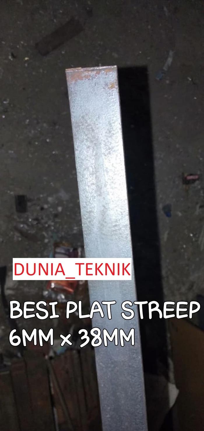 Gambar BESI PLAT STREEP 5 MM x 38 MM x 1 METER dari Royal Posh Jakarta Barat Tokopedia