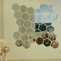 Gambar Sticker Kaca Cermin Hexagonal - DIY dari Reborn Living Kota Administrasi Jakarta Barat 2 Tokopedia