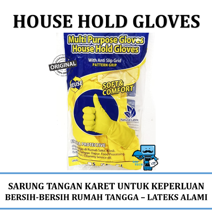 Gambar Sarung tangan karet rumah tangga / House Hold Gloves (Multi Purpose) dari Das Livia Computer Kota Administrasi Jakarta Pusat Tokopedia