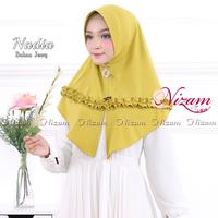 Gambar JILBAB INSTAN NADIA ORI NIZAM VARIASI KREWEL DEPAN NYMPING BELAH JERSY dari SerbaSerbi Jakarta Kota Tangerang 1 Tokopedia