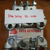 Gambar klem seling 3/8 - 10mm / kuku macan 10 mm / wire clip dari jaya sentosa 164 Kota Administrasi Jakarta Pusat 2 Tokopedia