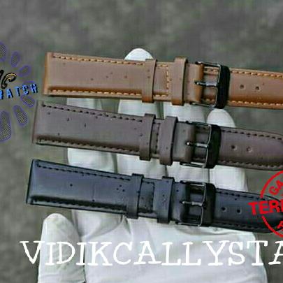 Gambar STRAP TALI JAM KULIT POLOS 20 22 PREMIUM dari VIDIKCALLYSTA WATCH Kab. Bekasi Tokopedia