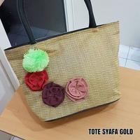 Gambar totebag syafa gold dari jack roman Kab. Gresik 1 Tokopedia