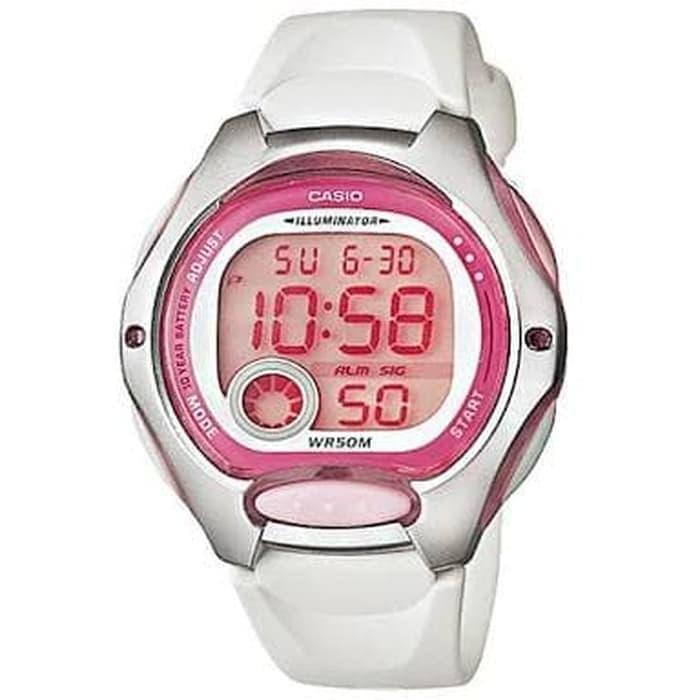 Gambar casio jam digital putih-pink original dari carlita time store Kota Surabaya Tokopedia