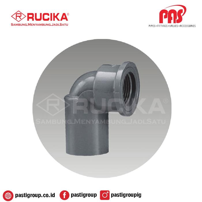Gambar RUCIKA FAUCET ELBOW (AW) - ELBOW DRAT DALAM 1/2 INCHI dari PASTI GROUP Kab. Tangerang Tokopedia