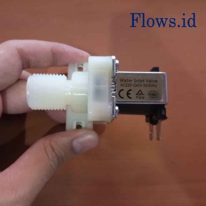 Selenoid Valve Plastik Drat 1/2" x 1/2" Drat AC 220-240 Volt Air 0