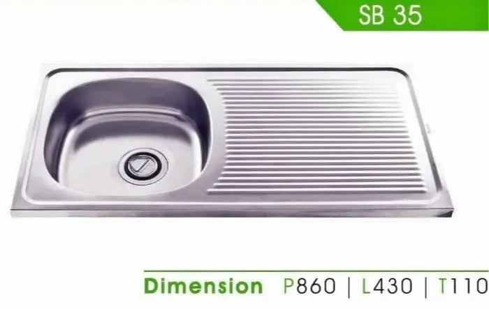 BAK CUCI PIRING ROYAL SB 35 /SINK ROYAL SB 35 +SELANG+AFUR,KUAT BAGUS 2