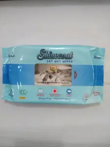 Shinecoat Wet Tissue 50 sheets for Cat - Tissue Basah Untuk Kucing