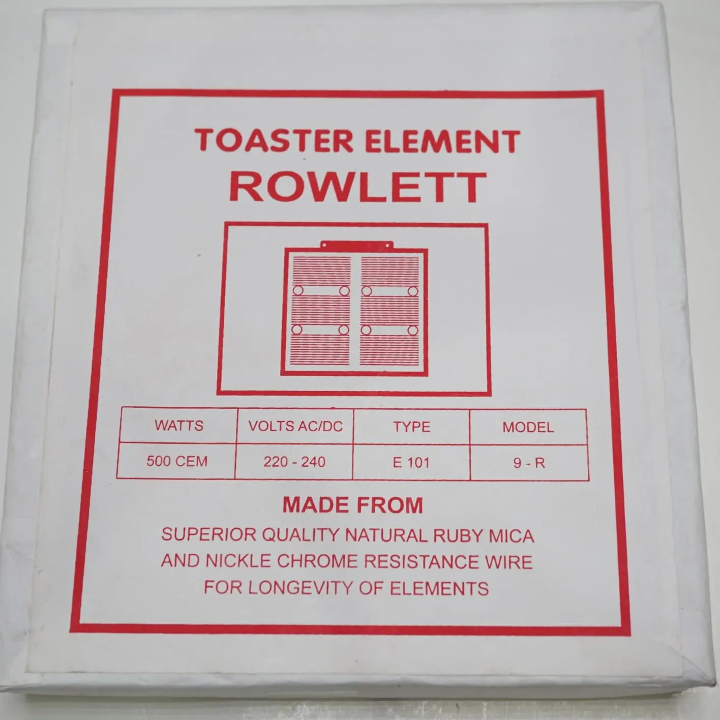 Heater toaster (pemanggang roti) Rowlett 400W/500W