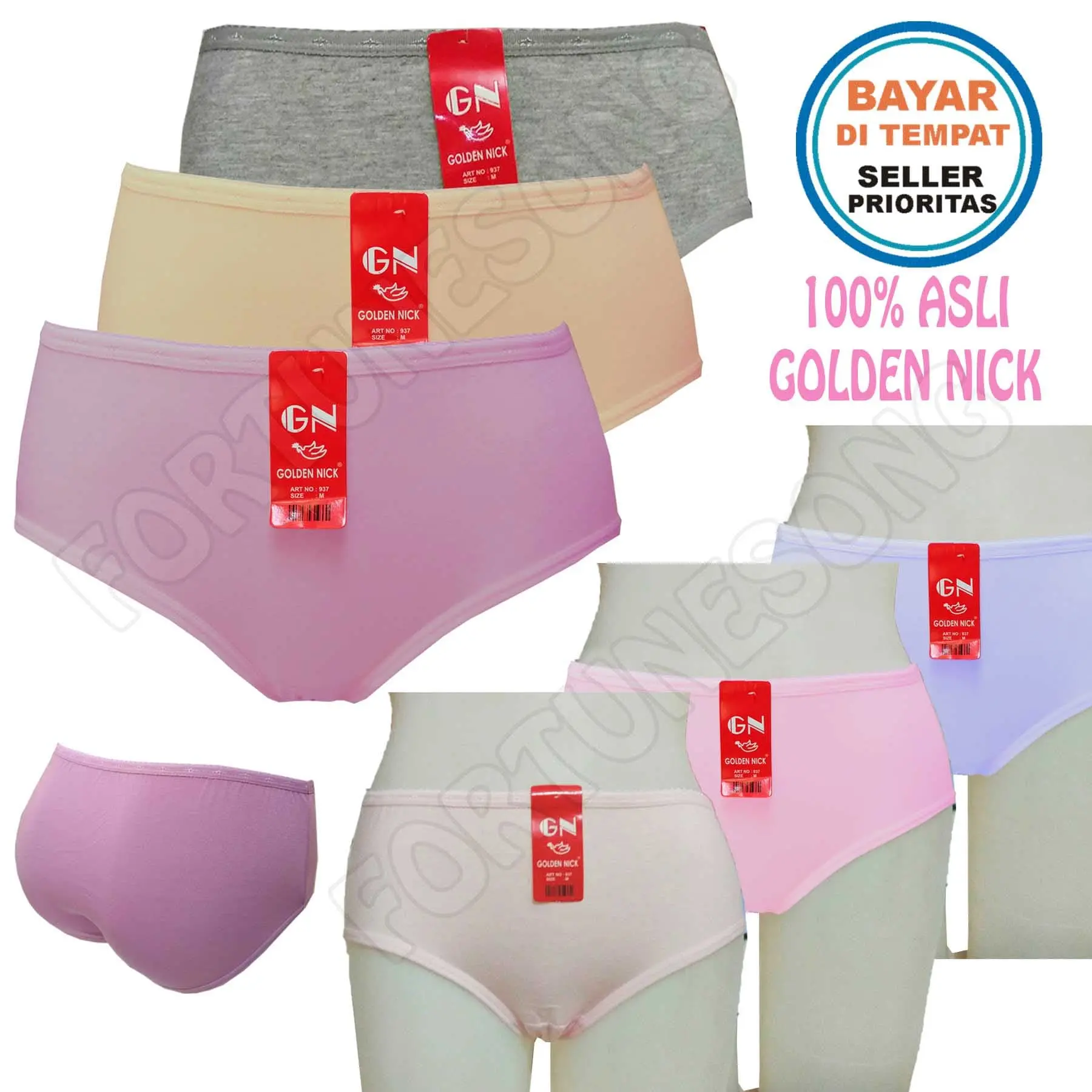 Celana Dalam Wanita Golden Nick Warna Warni