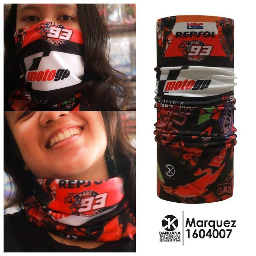 CK Bandana ORIGINAL masker bandana motif motor biker m marquez