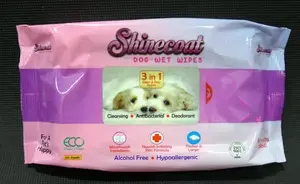 Shinecoat Wet Tissue 50 sheets for Dog - Tissue Basah Untuk Anjing