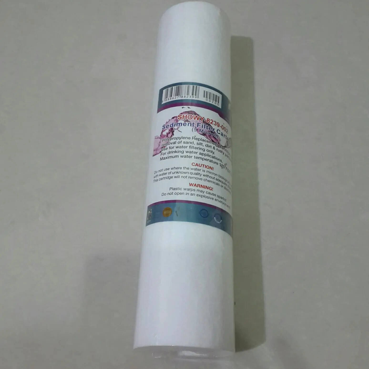 10” SEDIMENT PP FILTER CARTRIDGE (5 MICRON) SHOWY 8239-002