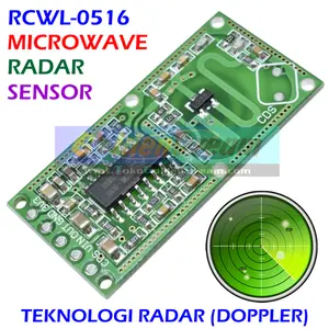 Sensor Radar Microwave RCWL-0516 Human Body Detection Doppler Gerak