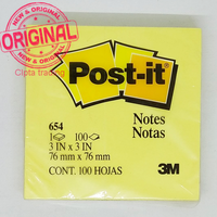 Gambar Post-it Notes 654, 3 in x 3 in, Canary Yellow (Per Pad of 100 Pieces) dari Cipta Trading Kota Administrasi Jakarta Barat 3 Tokopedia