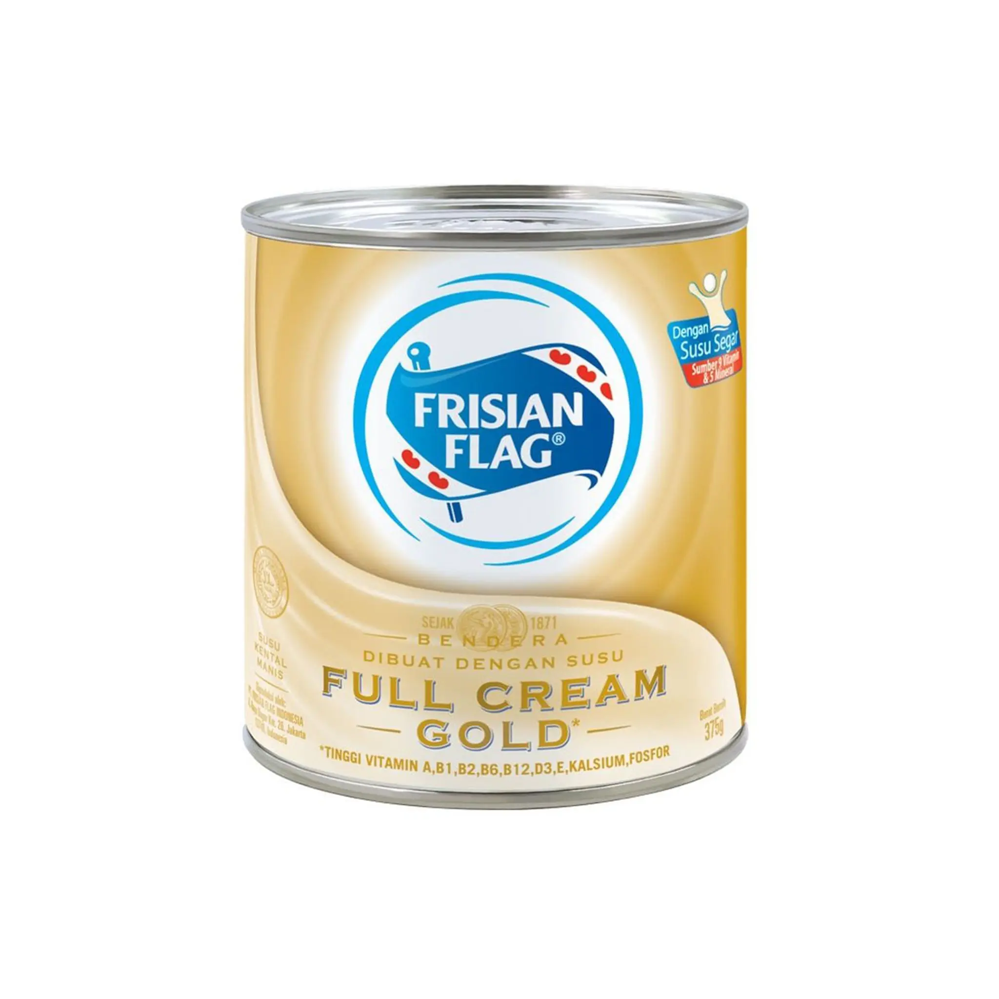 Frisian Flag Bendera Kental Manis Gold Kaleng Kecil 370g