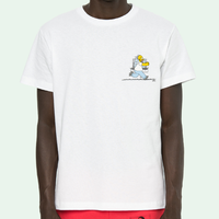 Gambar Off White The Simpsons Homer and Bart T-shirt White Authentic dari True OG Kicks Kab. Tangerang 5 Tokopedia