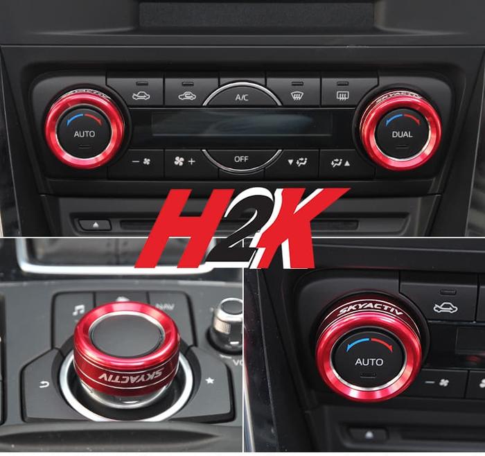 Gambar Cover Ring AC / Media Control Mazda 3, CX5 2015 2016 2017, CX8, CX9 2018 dari H2K, Kota Administrasi Jakarta Barat Tokopedia
