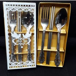 souvenir sendok wayang set