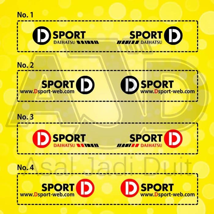 Gambar Stiker body samping dsport / d sport / daihatsu sport untuk Xenia DKK dari Asal Jadi Duit Kota Tangerang Selatan Tokopedia