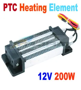 12V 200W Elect Ceramic Thermostatic PTC Heating Element Pemanas Udara