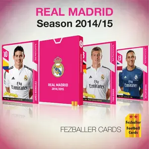 Kartu Bola Fezballer Cards tim LaLiga REAL MADRID season 2014-2015