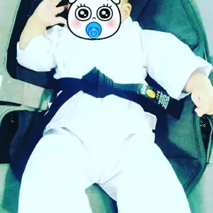 seragam karate new born plus sabuk hitam